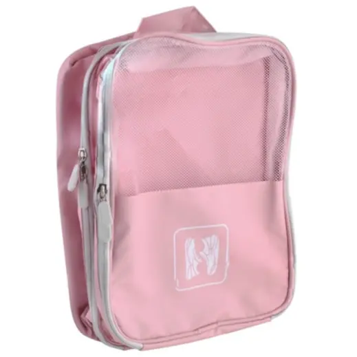 Travel Footwear Organiser Bag Pink Display