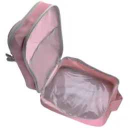 Travel Footwear Organiser Bag Pink Open Bottom