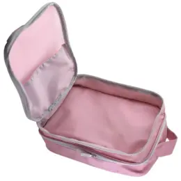 Travel Footwear Organiser Bag Pink Open Top