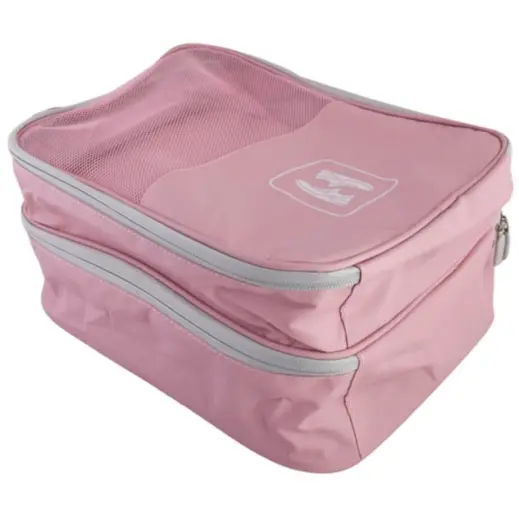 Travel Footwear Organiser Bag Pink Side