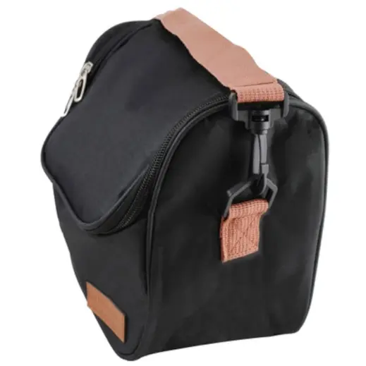 Snackpack Lunch Cooler Bag Black Side