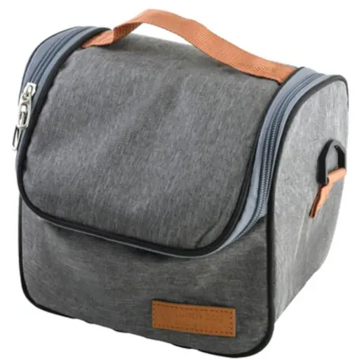 Snackpack Lunch Cooler Bag Grey Angle