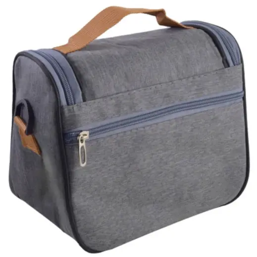 Snackpack Lunch Cooler Bag Grey Back