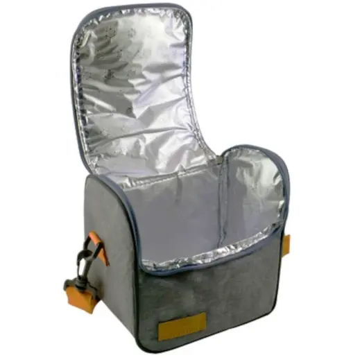 Snackpack Lunch Cooler Bag Grey Open