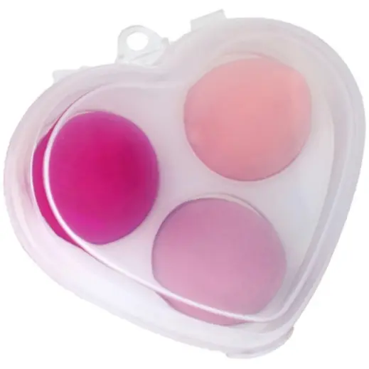 3-Piece Makeup Sponge Set Display