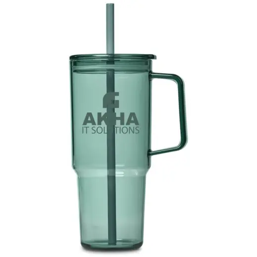 Serendipio Mandalay Plastic Mug Dusty Teal Branded