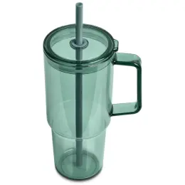 Serendipio Mandalay Plastic Mug Dusty Teal Top