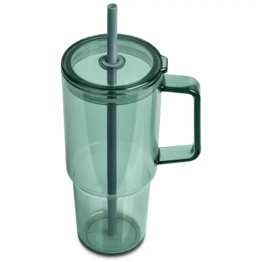 Serendipio Mandalay Plastic Mug Dusty Teal Top