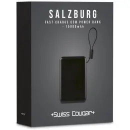 Swiss Cougar Salzburg Fast Charge 65W Power Delivery & Quick Charge Power Bank - 15000mAh Gift Box