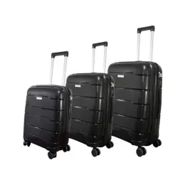 Black ExpandPro Double-Zipper Luggage Bag Set