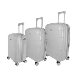Grey ExpandPro Double-Zipper Luggage Bag Set