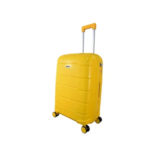 Yellow ExpandPro Double-Zipper Luggage Bag - 28 inch