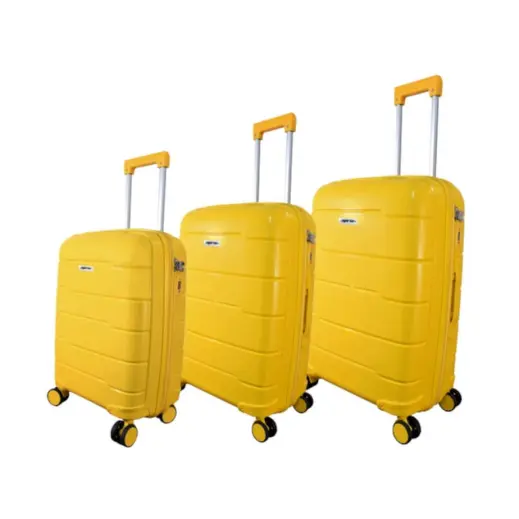Yellow ExpandPro Double-Zipper Luggage Bag Set