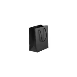 230gsm Anti-Scratch Film Matte Gift Bag - 14cm Black