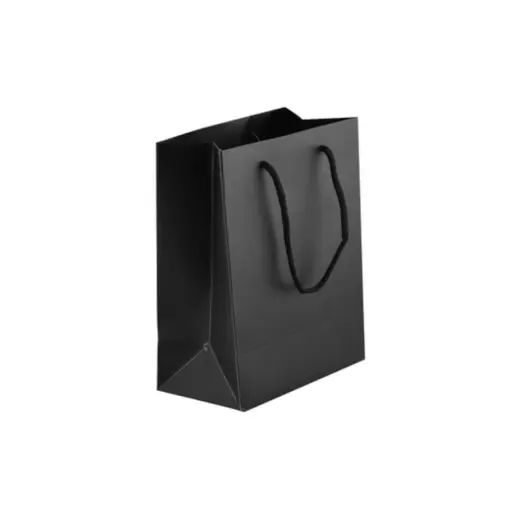 230gsm Anti-Scratch Film Matte Gift Bag - 23cm Black
