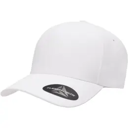 Stylish Delta Cap with Adjustable Fit White Angle