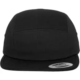 Jockey Style Cap Adjustable Fit Black Front
