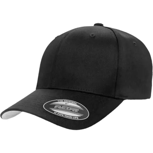Baseball Fitted Cap Black Angle