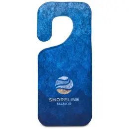 Hoppla Hangit RPET Felt Door Hanger Branded Back