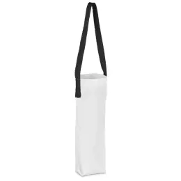 Hoppla Cellaro Polyester Wine Bottle Gift Bag Black Angle