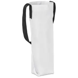 Hoppla Cellaro Polyester Wine Bottle Gift Bag Black Close Up