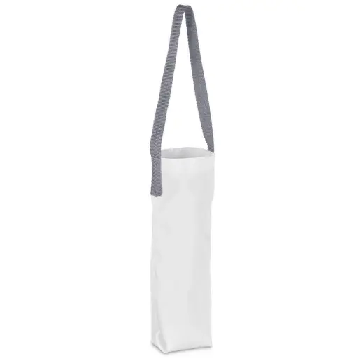 Hoppla Cellaro Polyester Wine Bottle Gift Bag Grey Angle