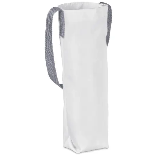 Hoppla Cellaro Polyester Wine Bottle Gift Bag Grey Close Up