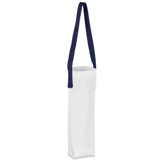Hoppla Cellaro Polyester Wine Bottle Gift Bag Navy Angle