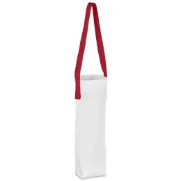 Hoppla Cellaro Polyester Wine Bottle Gift Bag Red Angle