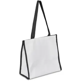 Hoppla Novaya Small Polyester Tote Cooler Bag Black Angle