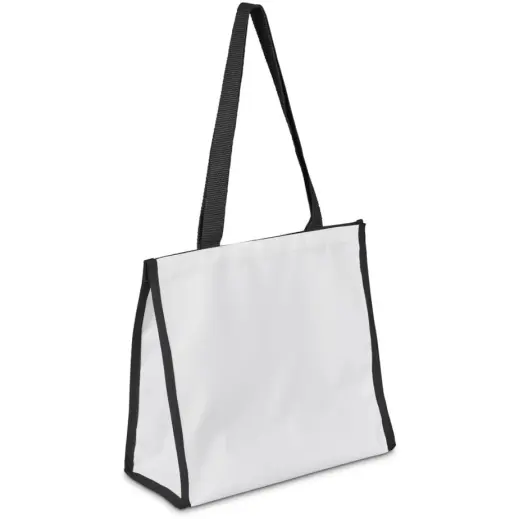 Hoppla Novaya Small Polyester Tote Cooler Bag Black Angle