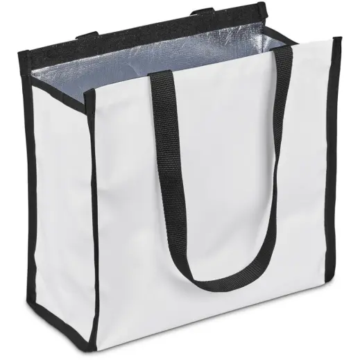 Hoppla Novaya Small Polyester Tote Cooler Bag Black Open