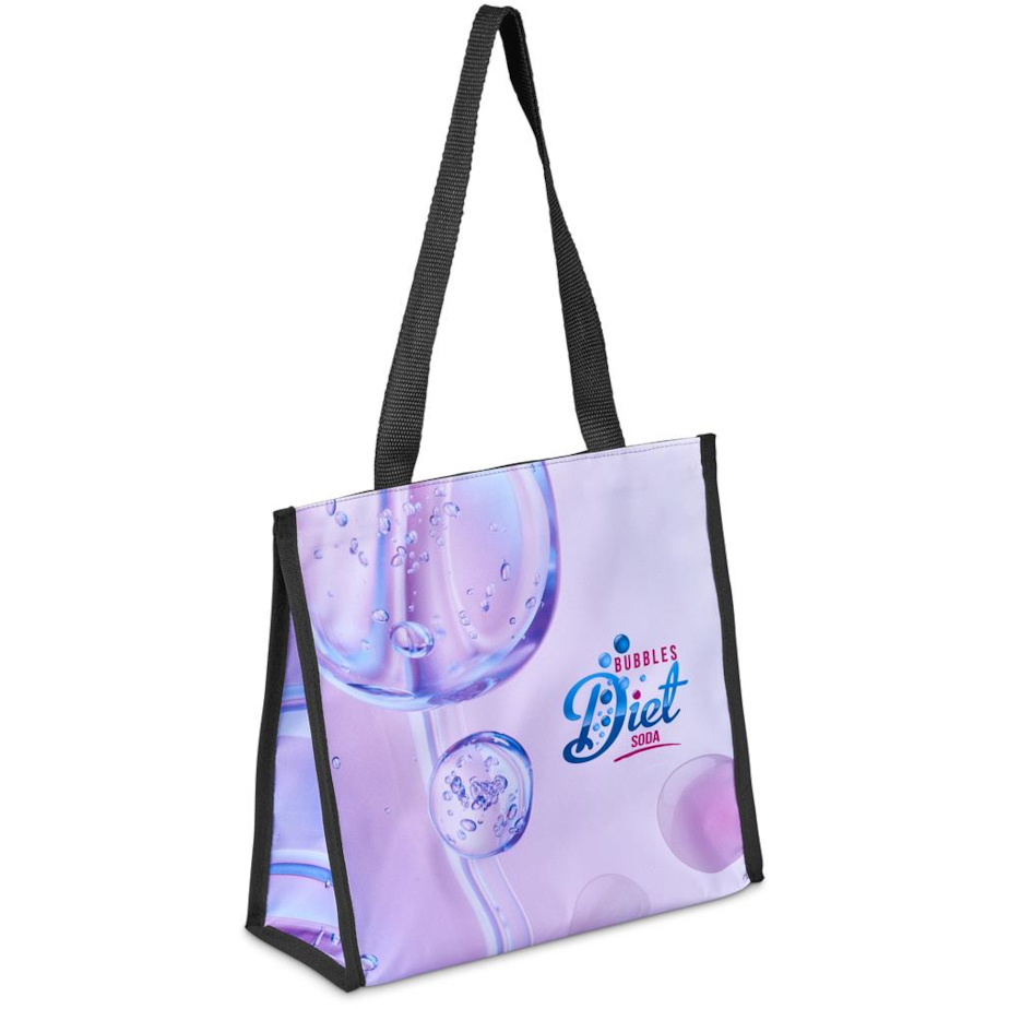 Hoppla Novaya Small Polyester Tote Cooler Bag Branded Angle
