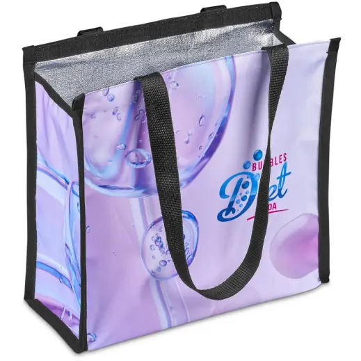 Hoppla Novaya Small Polyester Tote Cooler Bag Branded Open Angle