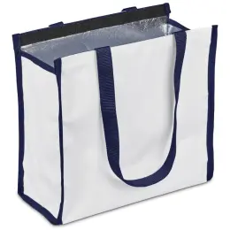Hoppla Novaya Small Polyester Tote Cooler Bag Navy Open