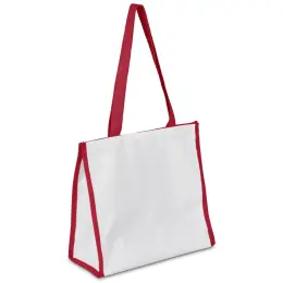 Hoppla Novaya Small Polyester Tote Cooler Bag Red Angle