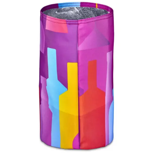 Hoppla Vinelle Polyester Collapsible Ice Bucket Branded Back