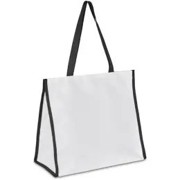 Hoppla Iceland Large Polyester Tote Cooler Bag Black Angle