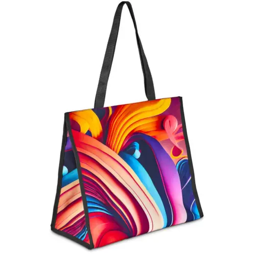 Hoppla Iceland Large Polyester Tote Cooler Bag Branded Back