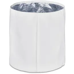 Hoppla Coldford Polyester Collapsible Ice Bucket Solid White Back