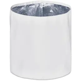 Hoppla Coldford Polyester Collapsible Ice Bucket Solid White Front