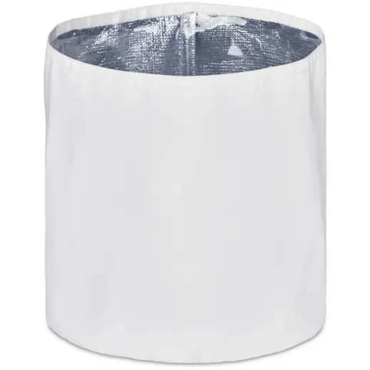 Hoppla Coldford Polyester Collapsible Ice Bucket Solid White Front