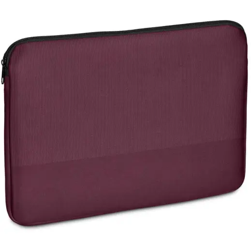 Serendipio Milestone Neoprene Notebook Sleeve - 13-14 Inch Maroon Angle