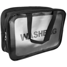 Clearview 3-Piece Wash Bag Set Black Front
