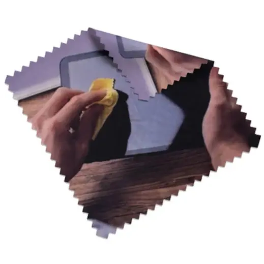 Custom Double-Sided Cleaning Cloth - Large Folded