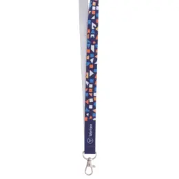 Petersham Lanyard With Lobster Ring - Single Side Print Branded