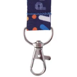 Petersham Lanyard With Lobster Ring - Single Side Print Hook