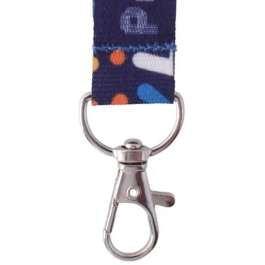 Petersham Lanyard With Lobster Ring - Single Side Print Hook