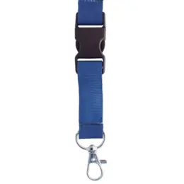 Petersham Lanyard With Buckle & Ring - Single Side Print Close Up