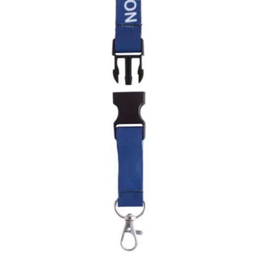 Petersham Lanyard With Buckle & Ring - Single Side Print Display